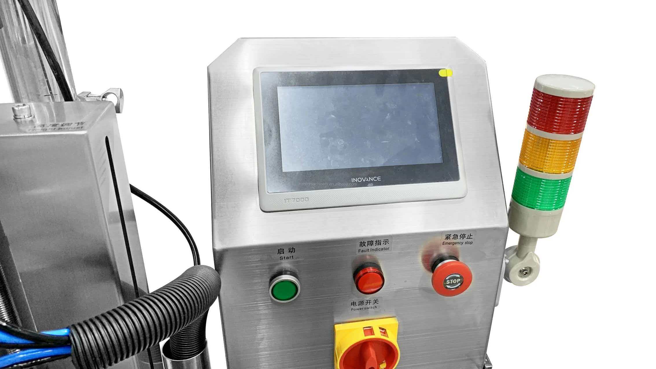 Single-nozzle gear pump liquid filling machine control panel
