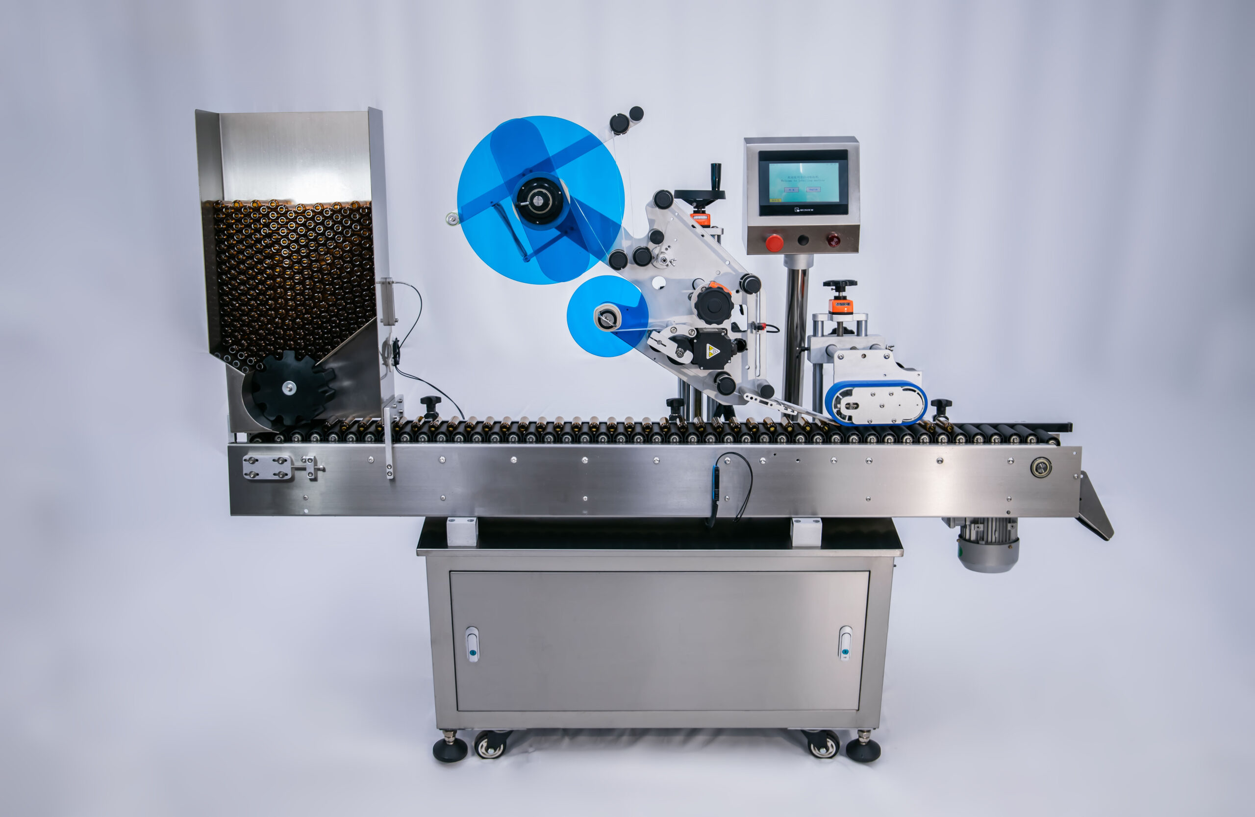 Fine tube labeling machine delivered to USA