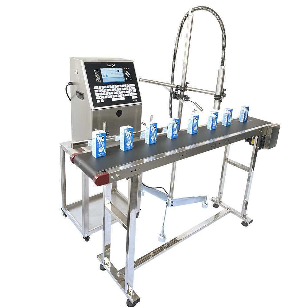 Small character inkjet coding printer for packaging line