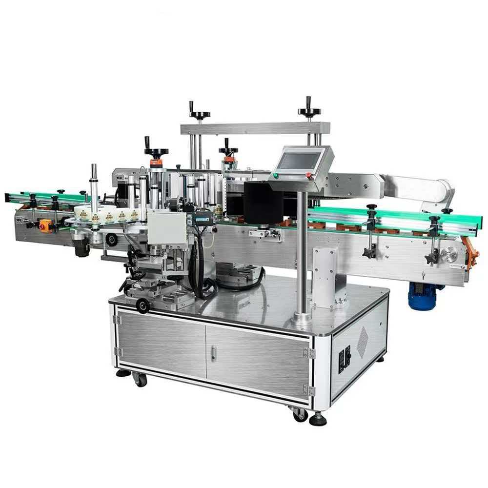 Automatic vertical double-sided labeling machine