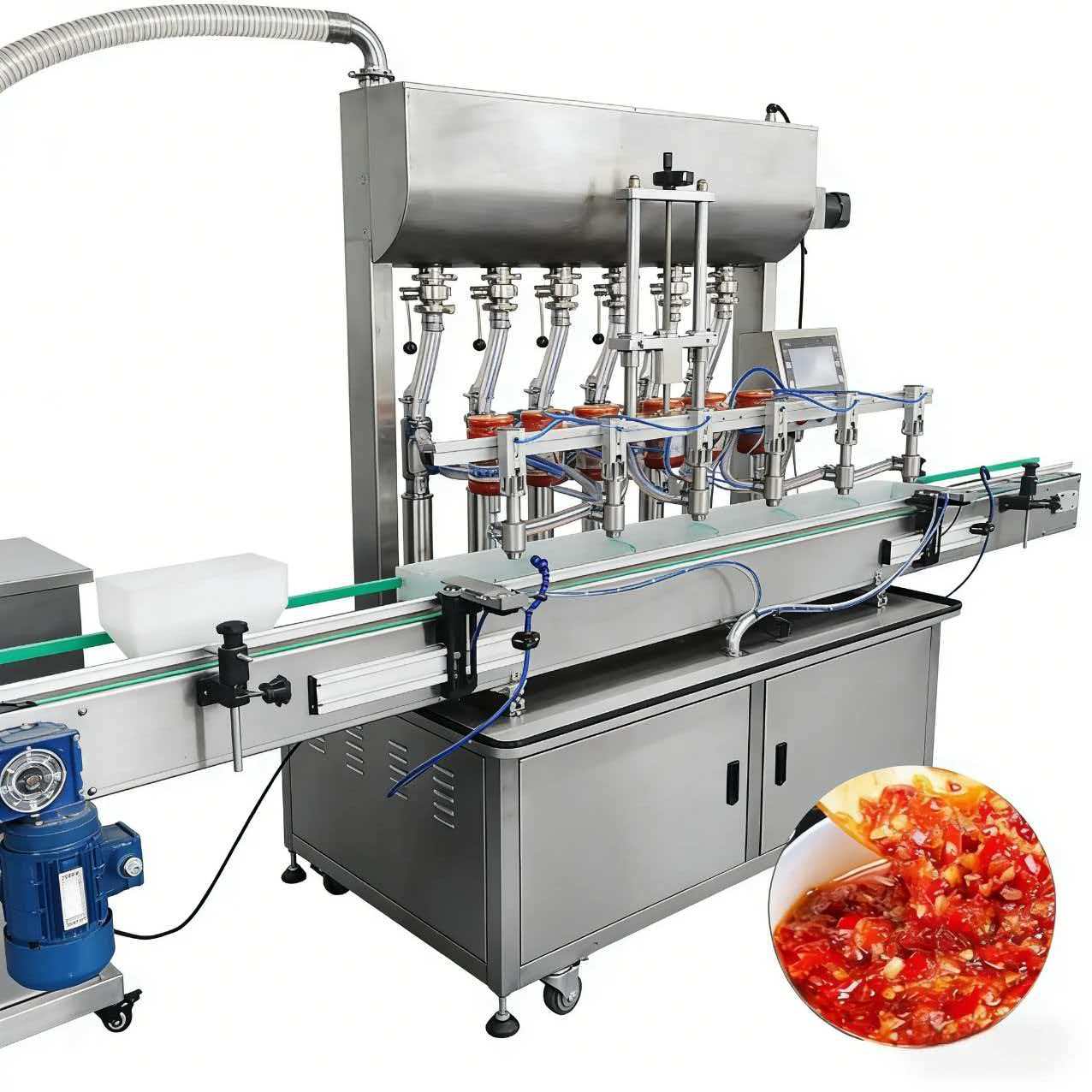 Gear pump paste filling machine structure