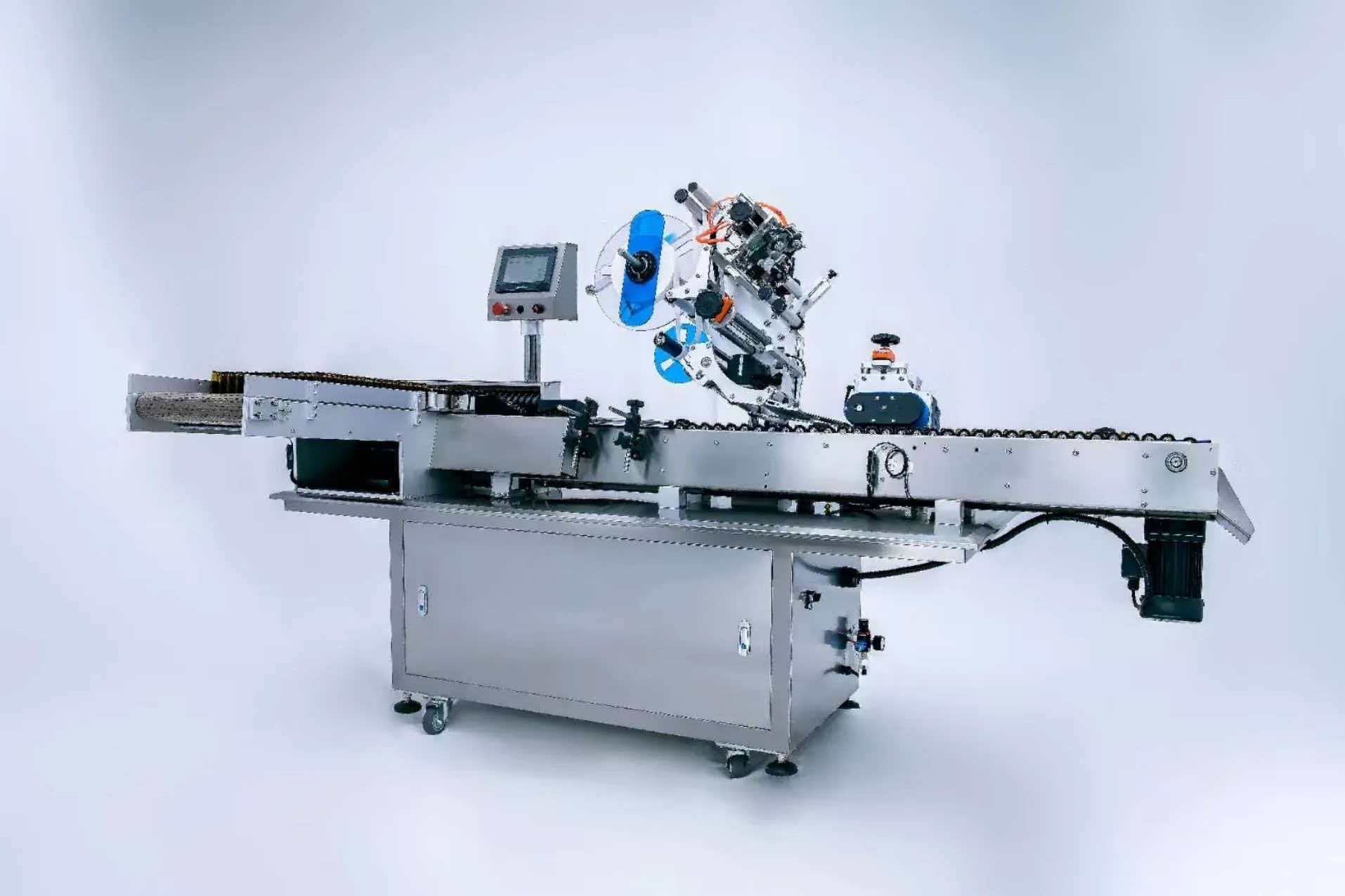 Automatic vertical horizontal tube labeling machine