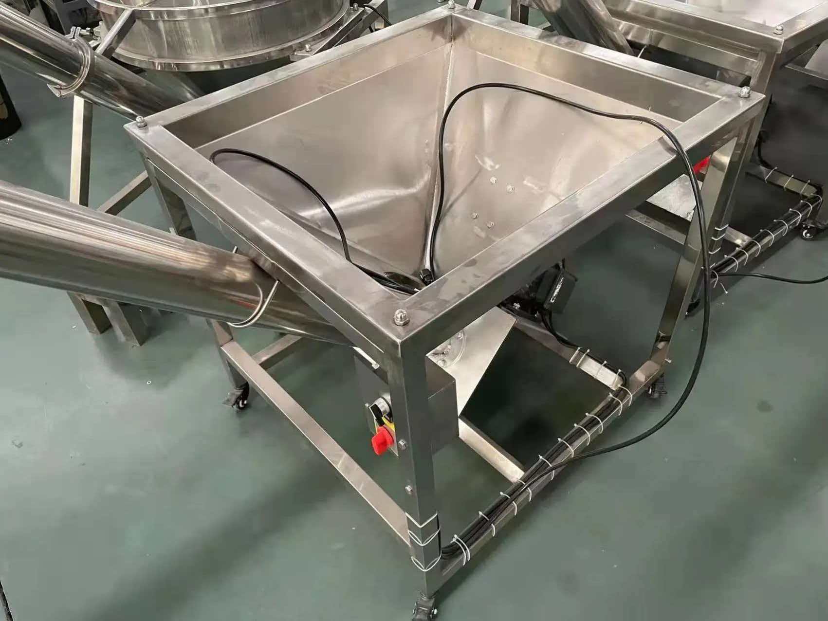 Floor conveyor powder filling machine structure